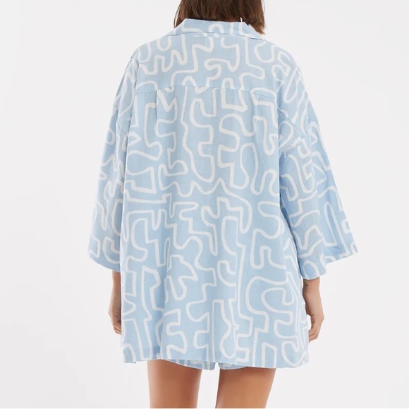 Zulu & Zephyr Pacific Organic Cotton Blend button up Shirt - Picture 7 of 7